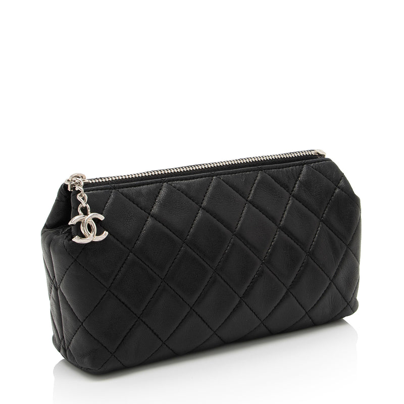 Chanel Lambskin Cosmetic Case (SHF-jmT8wS)