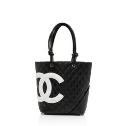 Chanel Lambskin Ligne Cambon Medium Tote (SHF-lIfRM2)