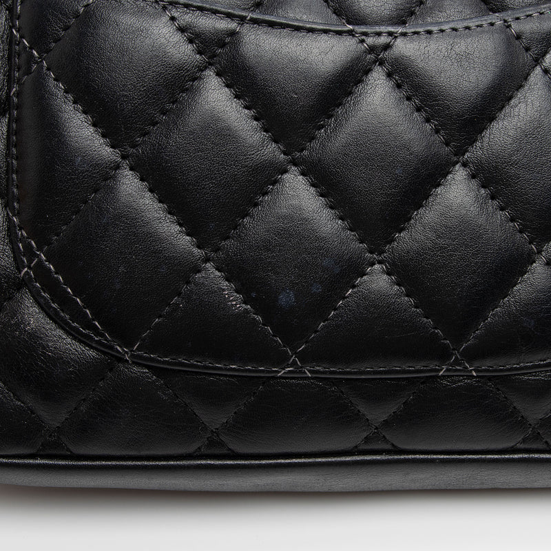 Chanel Lambskin Ligne Cambon Pochette Shoulder Bag (SHF-XPwjPq)