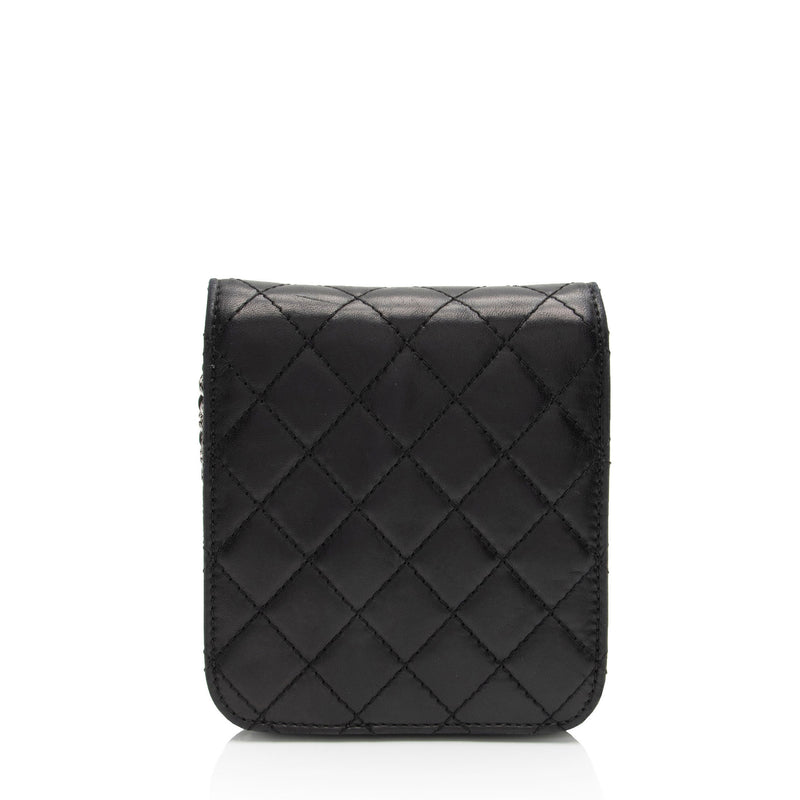 Chanel Lambskin Zip Around Mini Wallet on Chain (SHF-fNb1ru)