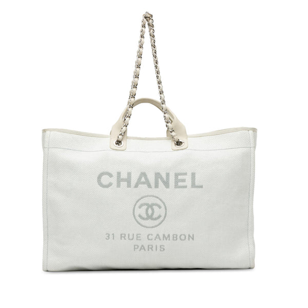 Chanel Large Canvas Deauville Tote (SHG-bO4Jvd)