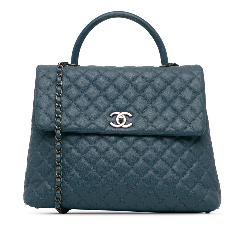 Chanel Large Caviar Coco Top Handle Bag (SHG-nKdO2N)