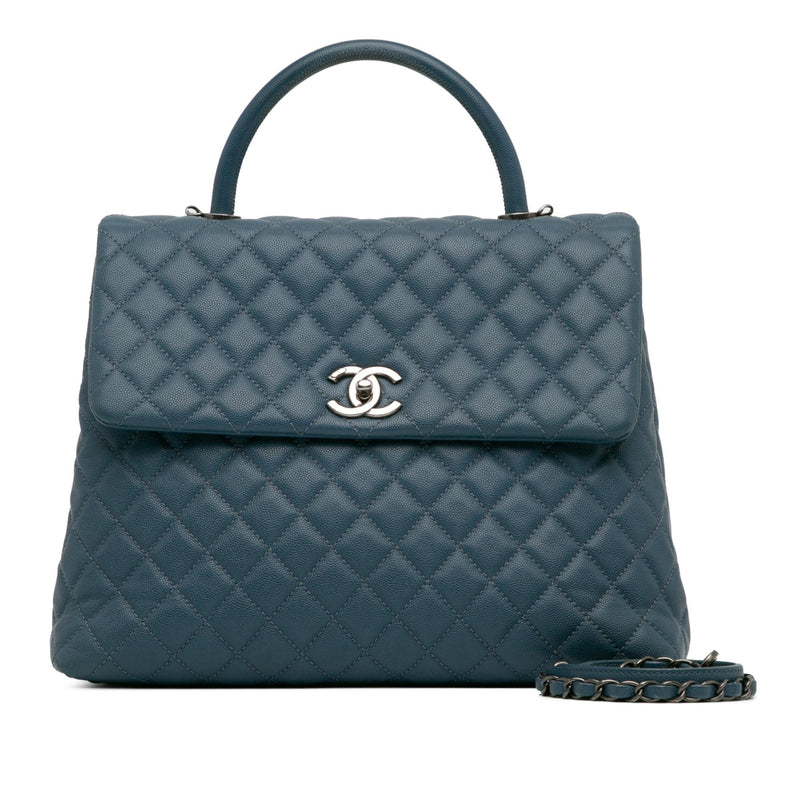 Chanel Large Caviar Coco Top Handle Bag (SHG-nKdO2N)