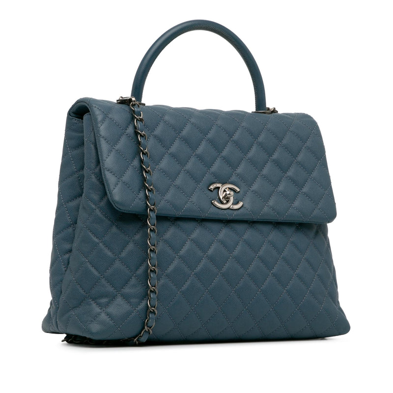 Chanel Large Caviar Coco Top Handle Bag (SHG-nKdO2N)