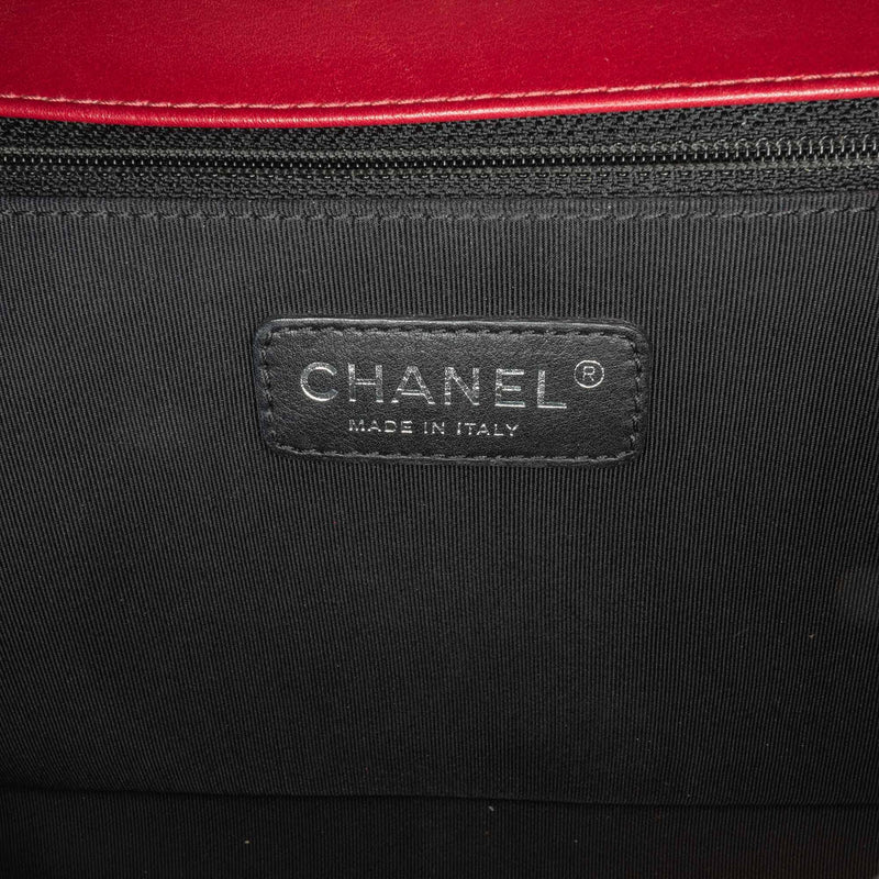 Chanel Large Embellished Calfskin Chevron Boy Flap (SHG-HF4Dqm)