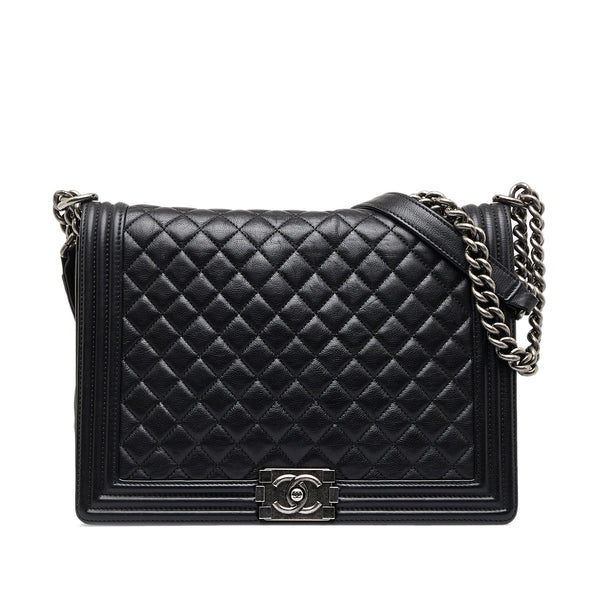 Chanel Large Lambskin Boy Bag (SHG-m0YwJJ)