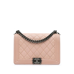 Chanel Large Lambskin Boy Bag (SHG-YhpJTh)