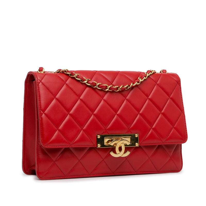 Chanel Large Lambskin Golden Class Flap (SHG-dJzpw1)