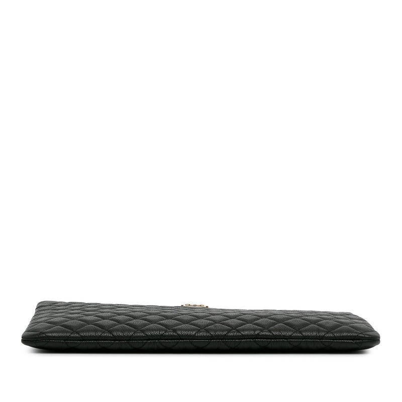 Chanel Large Quilted Caviar Boy O Case Clutch (SHG-AMsEwy)