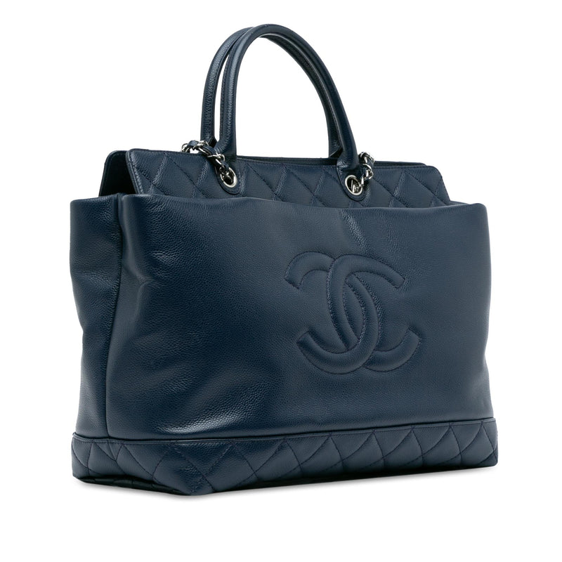 Chanel Large Soft Caviar Leather Top Handle Tote (SHG-5ufwRD)