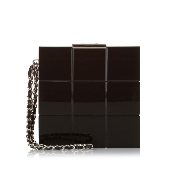 Chanel Lucite Minaudiere Perspex Clutch Bag (SHG-n1w3Mj)