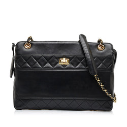 Chanel Matelasse Lambskin Chain Crossbody (SHG-gbepOg)