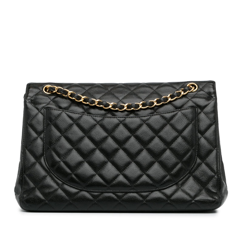 Chanel Maxi Classic Caviar Double Flap (SHG-Nah1rf)