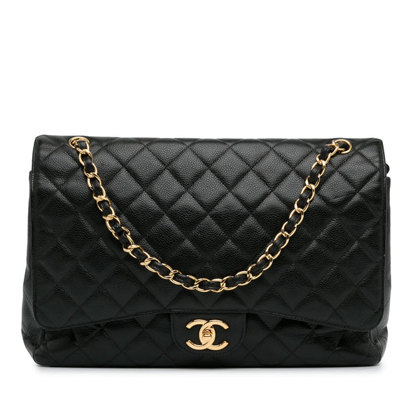 Chanel Maxi Classic Caviar Double Flap (SHG-Nah1rf)