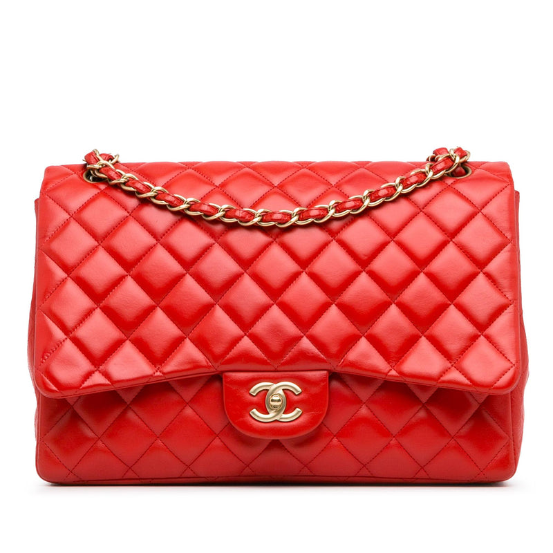 Chanel Maxi Classic Lambskin Single Flap (SHG-utLlb3)