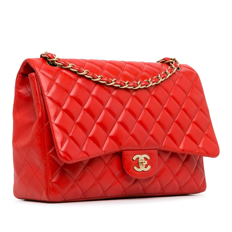 Chanel Maxi Classic Lambskin Single Flap (SHG-utLlb3)