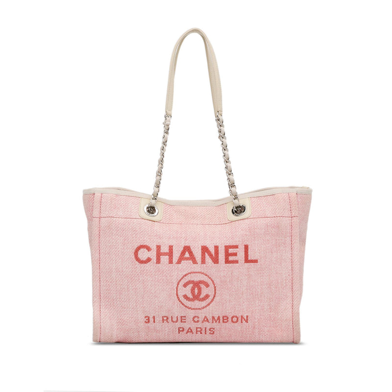 Chanel Medium Canvas Deauville Tote (SHG-6SPuzp)