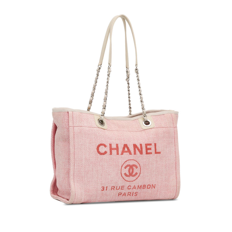 Chanel Medium Canvas Deauville Tote (SHG-6SPuzp)