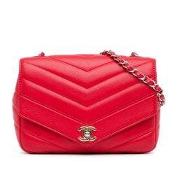 Chanel Medium Caviar Chevron Data Center Envelope Flap (SHG-mBlAJB)