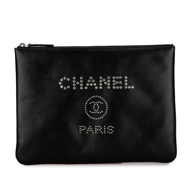 Chanel Medium Caviar Deauville Pouch (SHG-x91XSY)