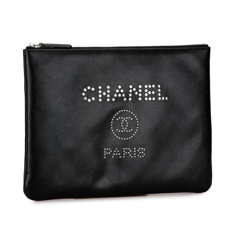 Chanel Medium Caviar Deauville Pouch (SHG-x91XSY)