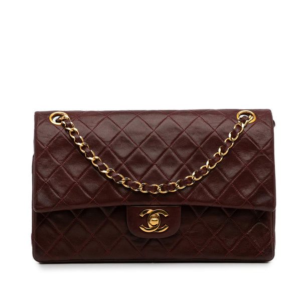 Chanel Medium Classic Lambskin Double Flap (SHG-qIrAFZ)