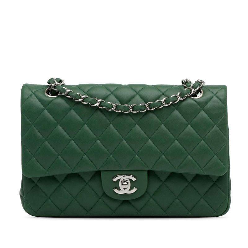 Chanel Medium Classic Lambskin Double Flap (SHG-HhOlbE)