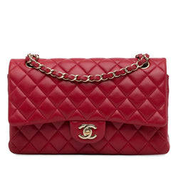 Chanel Medium Classic Lambskin Double Flap (SHG-6UdiQp)