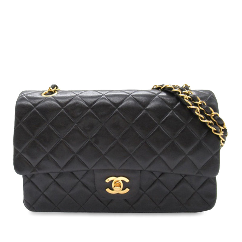 Chanel Medium Classic Lambskin Double Flap (SHG-LrCLOu)