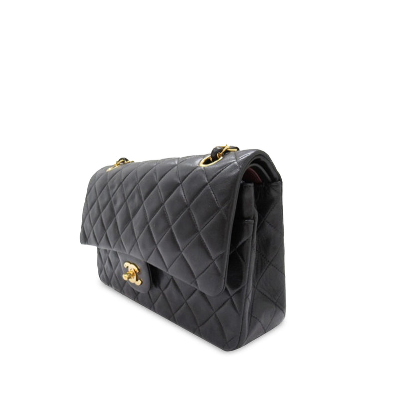 Chanel Medium Classic Lambskin Double Flap (SHG-LrCLOu)