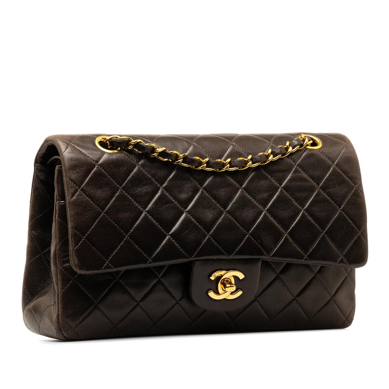 Chanel Medium Classic Lambskin Double Flap (SHG-xchk0A)