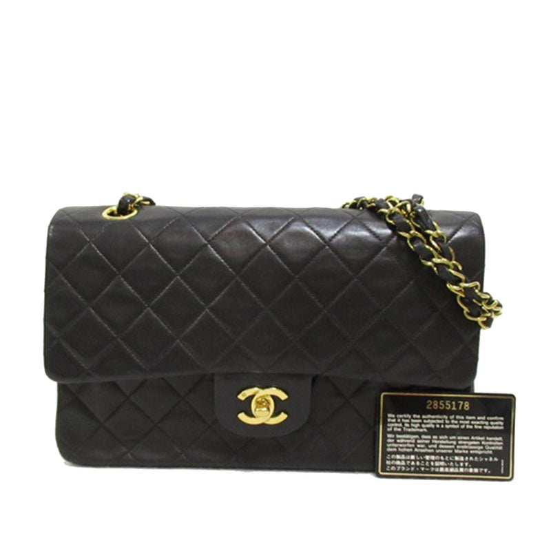 Chanel Medium Classic Lambskin Double Flap (SHG-UXC9dz)