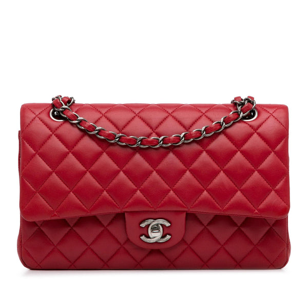 Chanel Medium Classic Lambskin Double Flap (SHG-LYrnLz)