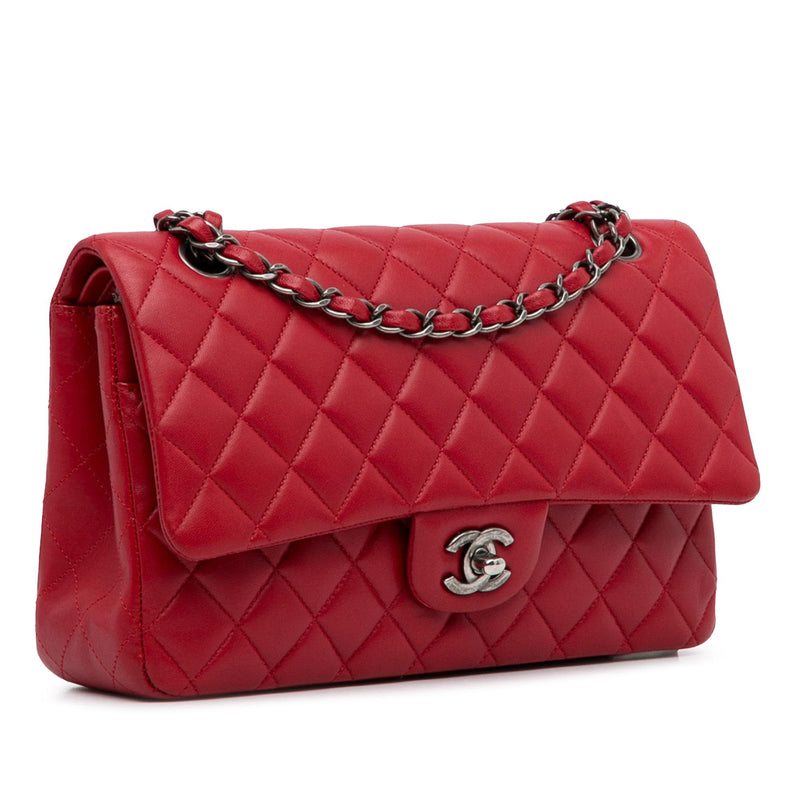 Chanel Medium Classic Lambskin Double Flap (SHG-LYrnLz)