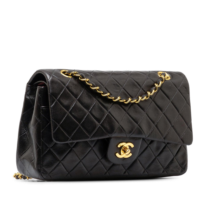 Chanel Medium Classic Lambskin Double Flap (SHG-9q5wHq)