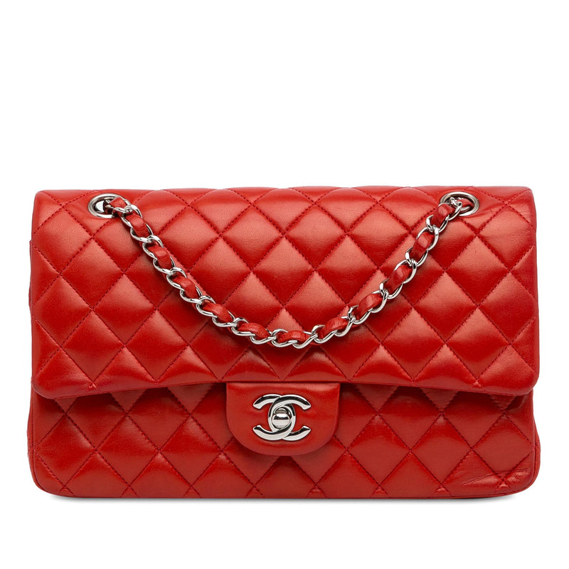 Chanel Medium Classic Lambskin Double Flap (SHG-zQnKMr)