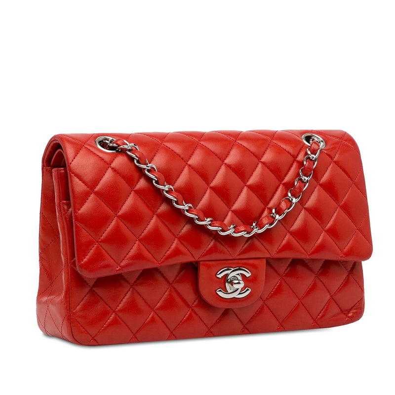 Chanel Medium Classic Lambskin Double Flap (SHG-zQnKMr)