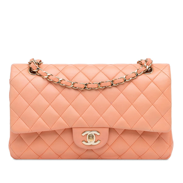 Chanel Medium Classic Lambskin Double Flap (SHG-WfDq9C)