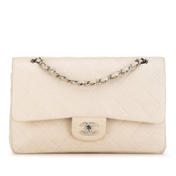 Chanel Medium Classic Lambskin Double Flap (SHG-2QnvV9)