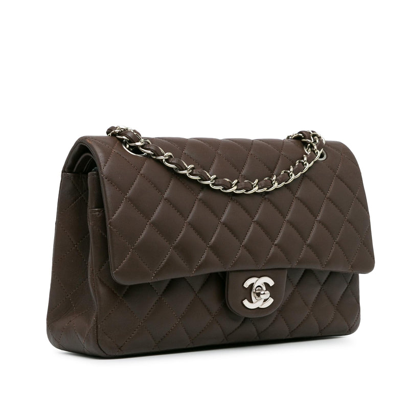 Chanel Medium Classic Lambskin Double Flap (SHG-7QwY4H)