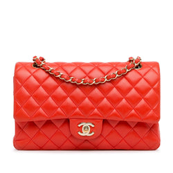 Chanel Medium Classic Lambskin Double Flap (SHG-UVtye4)