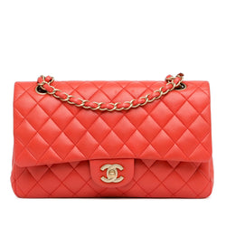 Chanel Medium Classic Lambskin Double Flap (SHG-H1Kink)