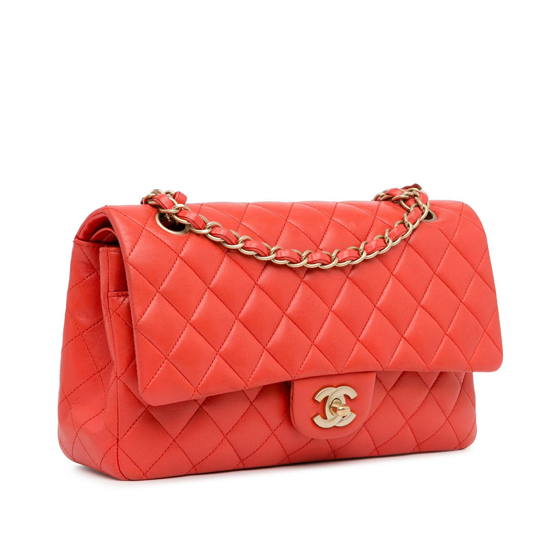 Chanel Medium Classic Lambskin Double Flap (SHG-H1Kink)