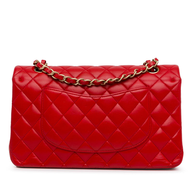 Chanel Medium Classic Lambskin Double Flap (SHG-2afHCr)