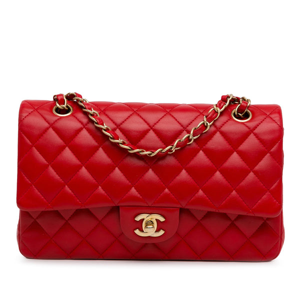 Chanel Medium Classic Lambskin Double Flap (SHG-2afHCr)