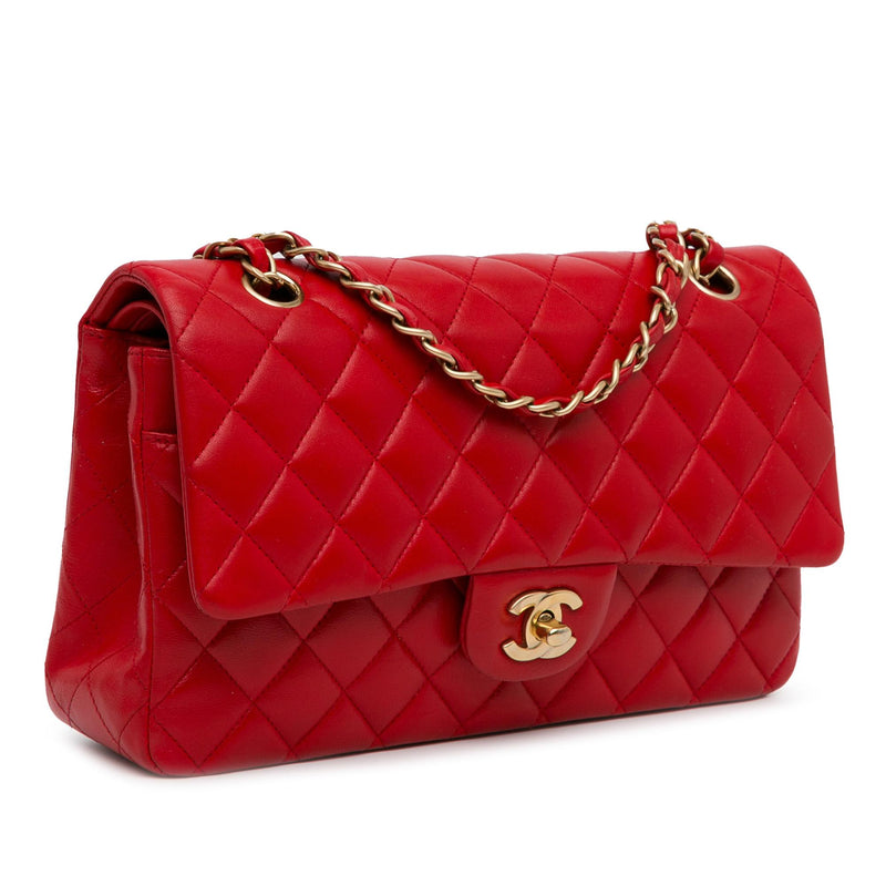 Chanel Medium Classic Lambskin Double Flap (SHG-2afHCr)