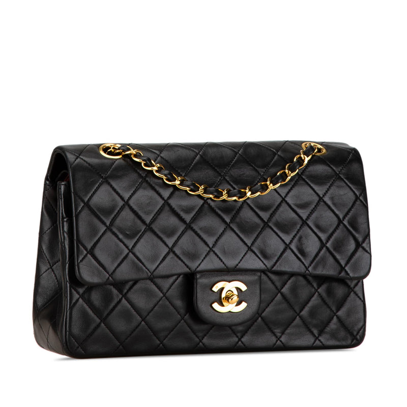 Chanel Medium Classic Lambskin Double Flap (SHG-9BZf7K)