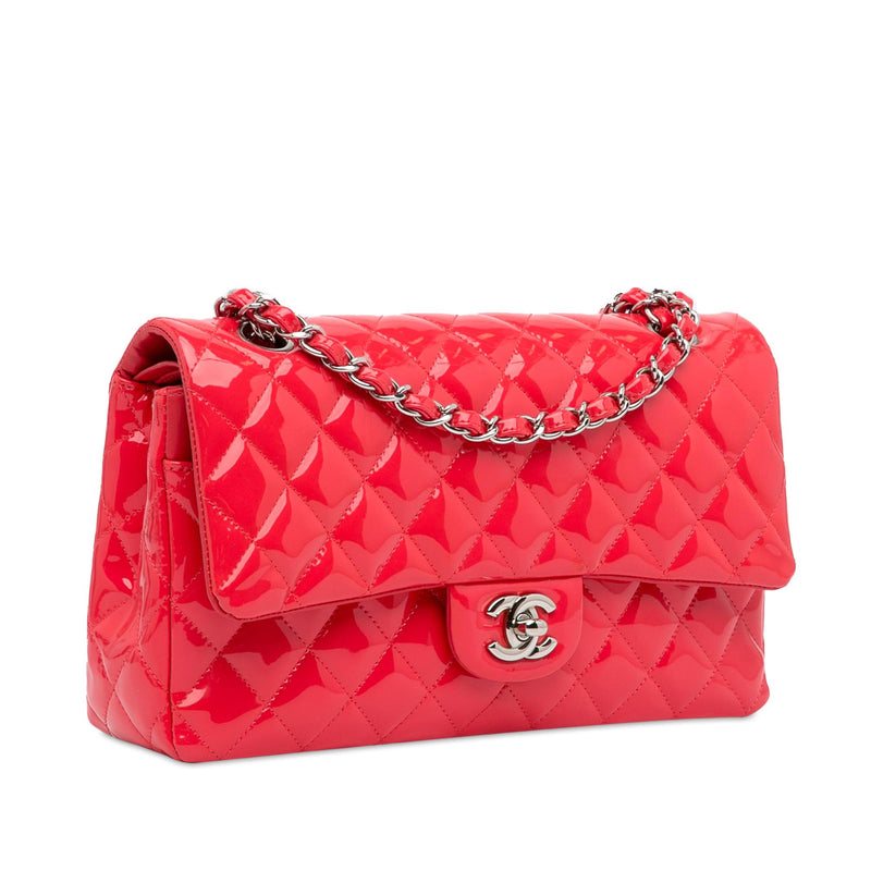 Chanel Medium Classic Patent Double Flap (SHG-GlJ0xg)