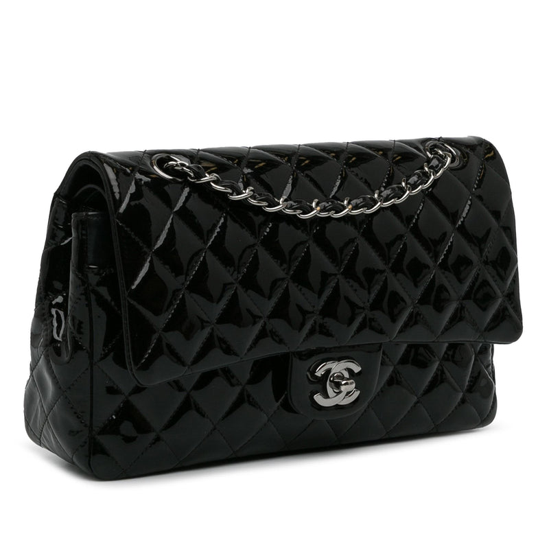 Chanel Medium Classic Patent Double Flap (SHG-cHqlRZ)