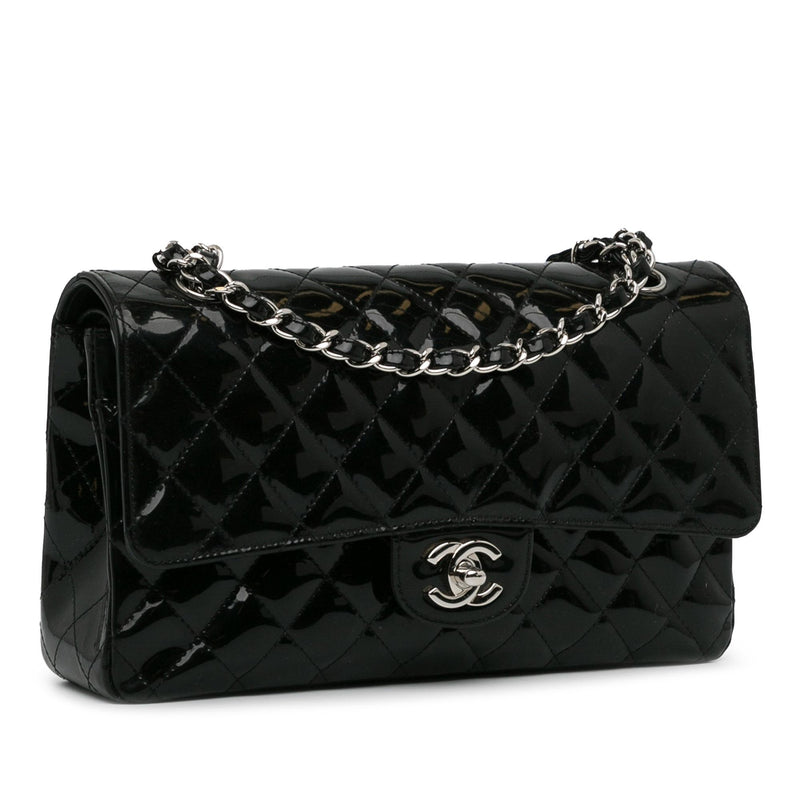 Chanel Medium Classic Patent Double Flap (SHG-ljczdp)